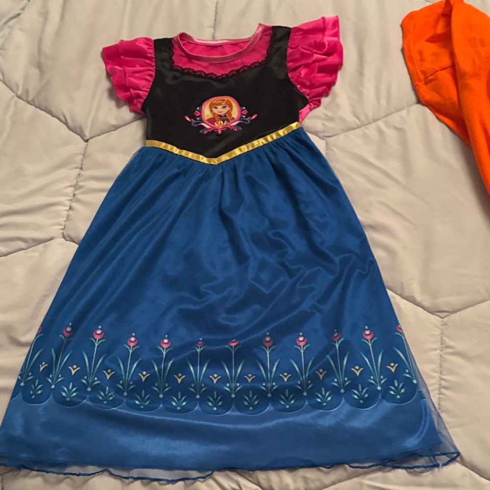 Disney Blue and Pink Princess Costume Dress frozen Anna
